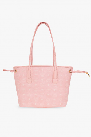 Mcm anya mini on sale logo shopper bag